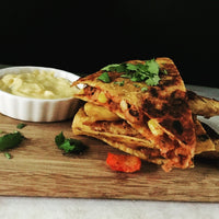 Mushroom Spinach Quesadillas